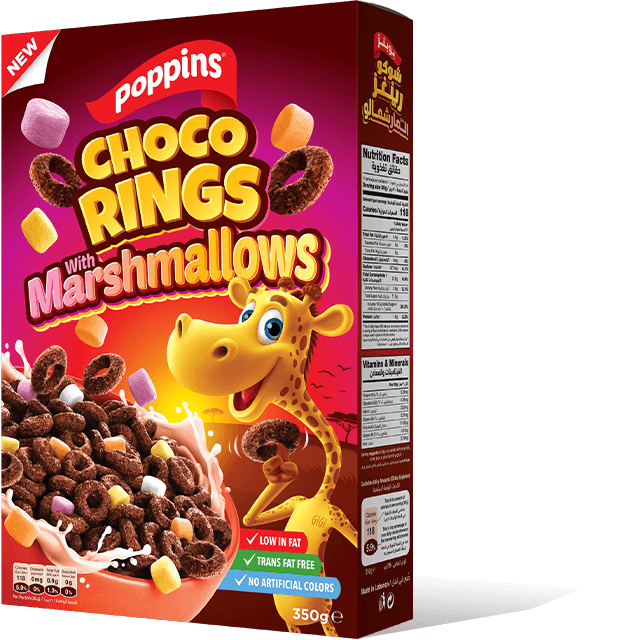 Poppins® Choco Rings with Marshmallow