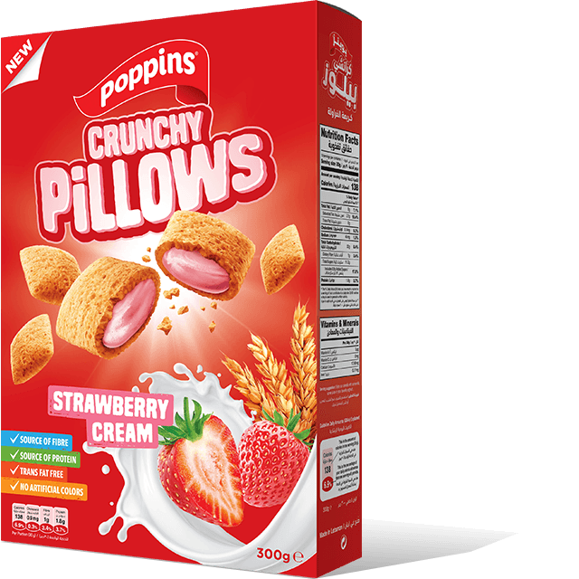 Crunchy Pillows Strawberry Cream